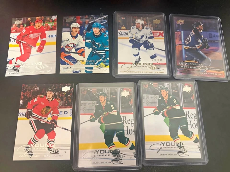 NHL Hockey Card Lot - Young Guns, Rookies, Slaps, Encore. Matthe