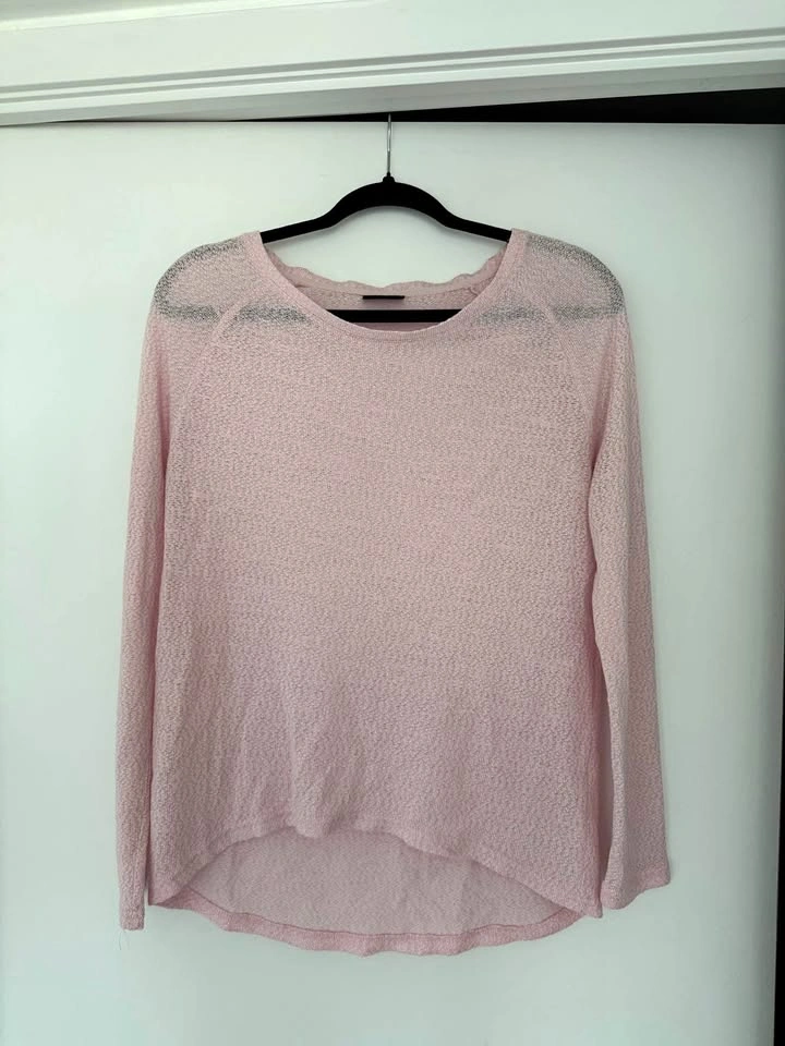 Thin pullover sweatshirt - light pink