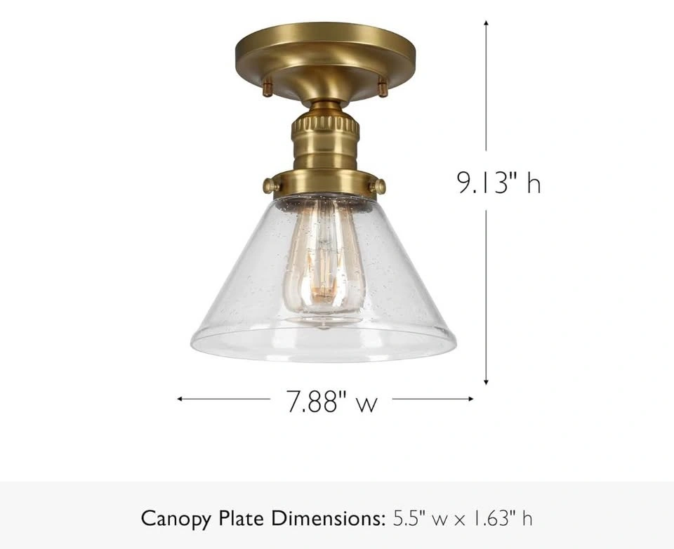 Augustin 8 Contemporary Satin Gold Semi-Flush Dimmable Light - photo 2