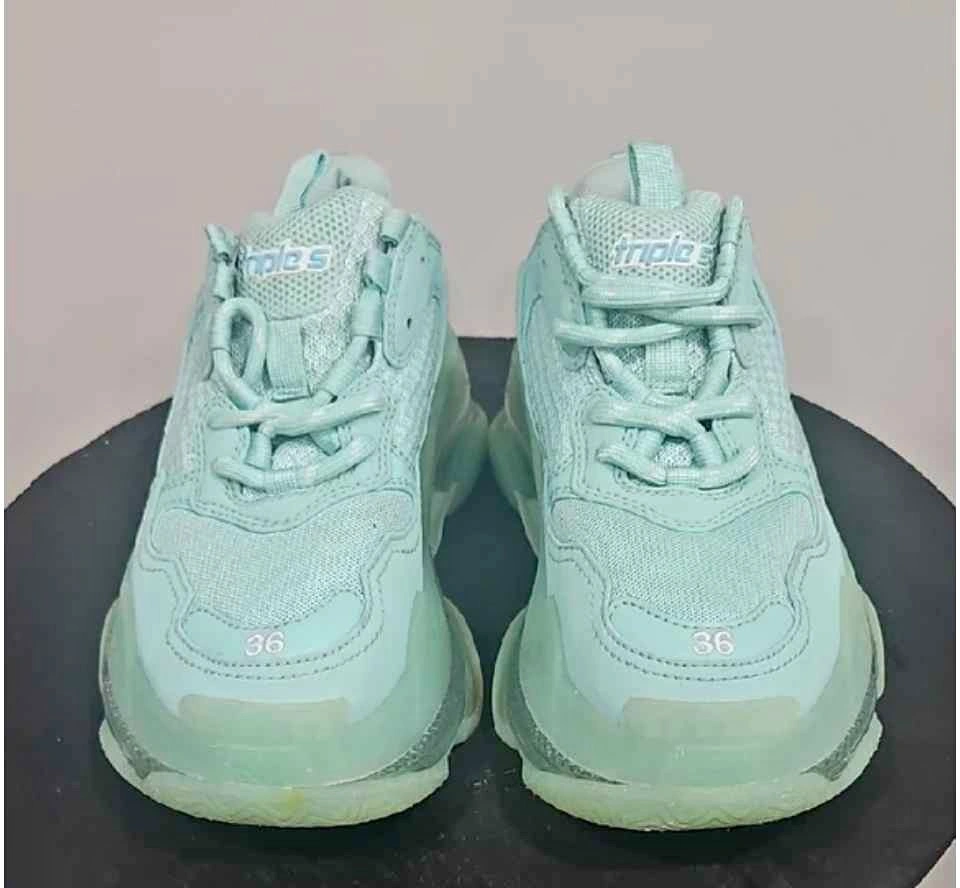 Balenciaga Triple S Sneakers - Size 36 (Mint Green)