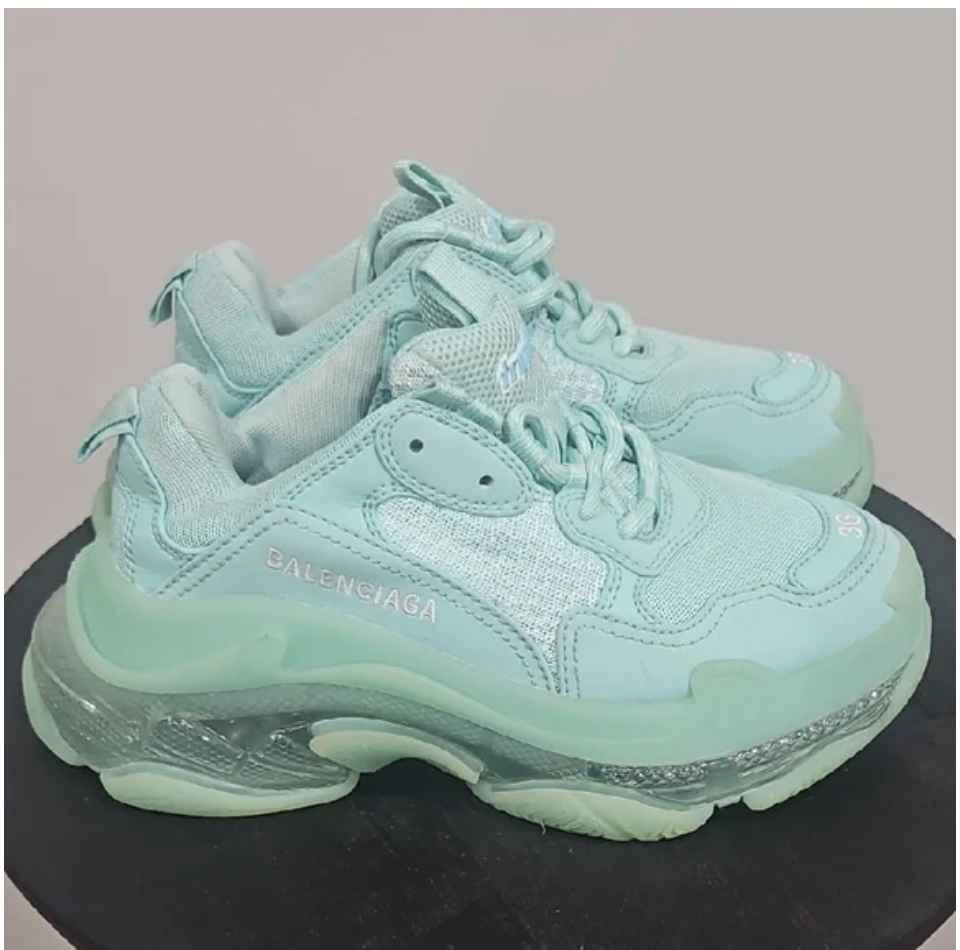 Balenciaga Triple S Sneakers - Size 36 (Mint Green) - photo 2