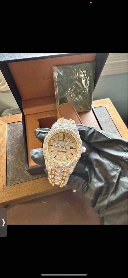 Iced Out AP Royal Oak Diamond Watch