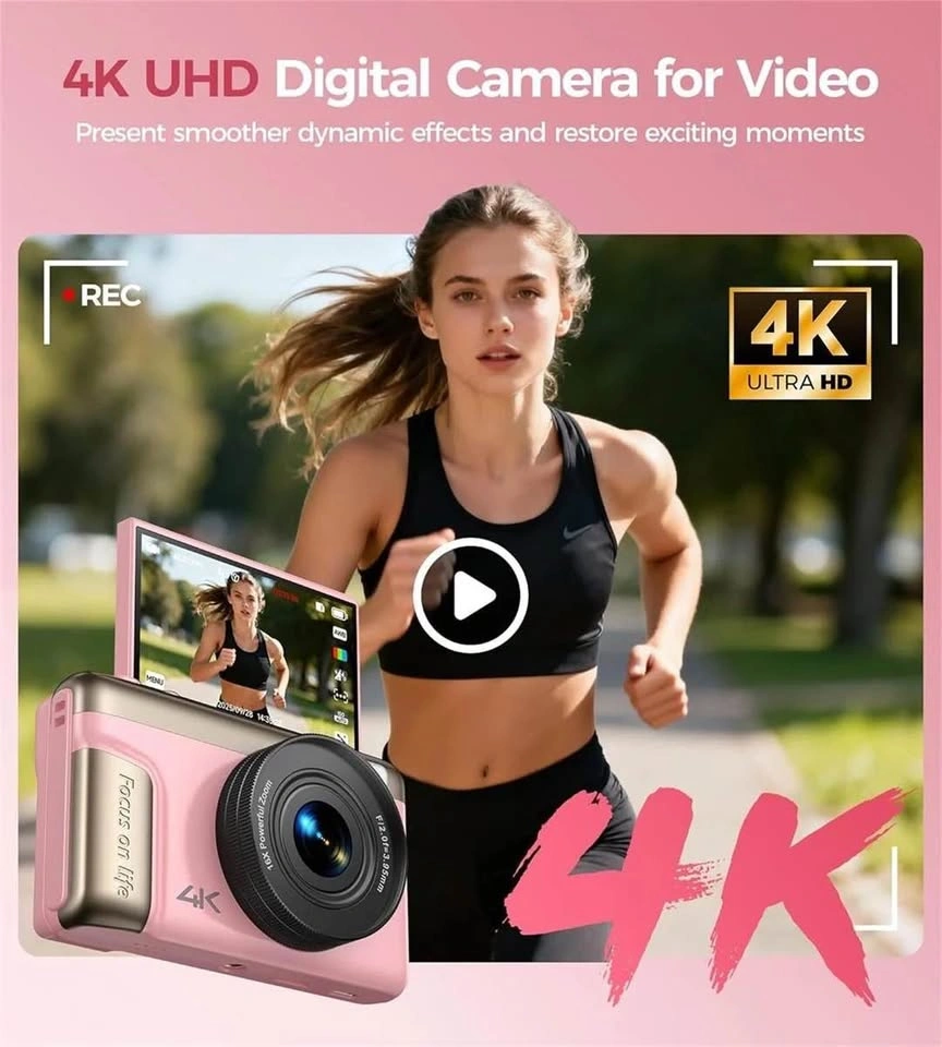 QIUOIO Digital Camera 4K for Photography - photo 4