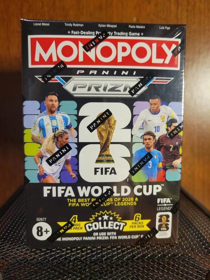 Monopoly Panini Prizm FIFA World Cup 2026 Cards - Sealed