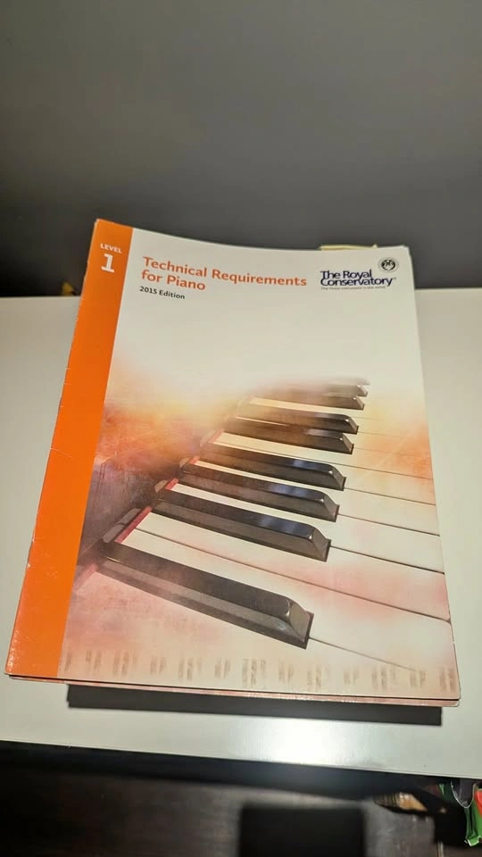 RCM Level 1 Piano Technical Requirements Book 2015