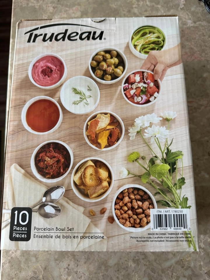 Brand new Trudeau 10 Pieces Porcelain Bowl Set - photo 2
