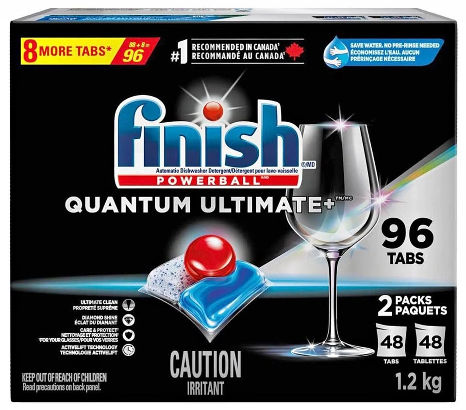 Finish Powerball Quantum Ultimate+ Dishwasher Tabs - 60 count
