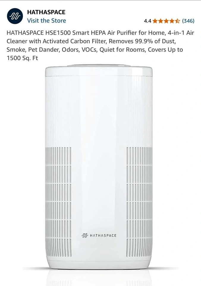 Brand New Sealed Hathaspace HSE1500 Smart HEPA Air Purifier