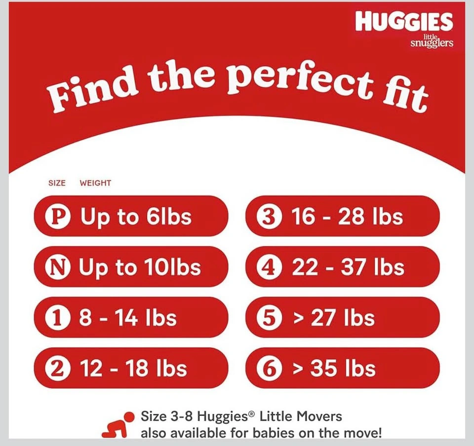 HUGGIES Little Snugglers Baby Diapers, Size 3 (16-28 Lb.) - 136 - photo 3