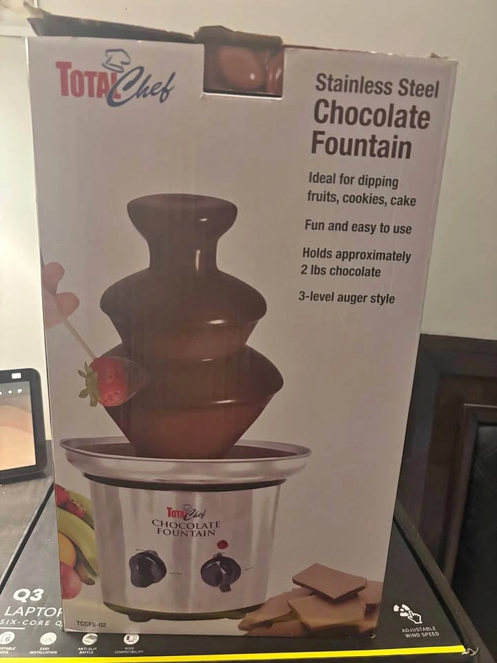 Total Chef Stainless Steel Chocolate Fountain