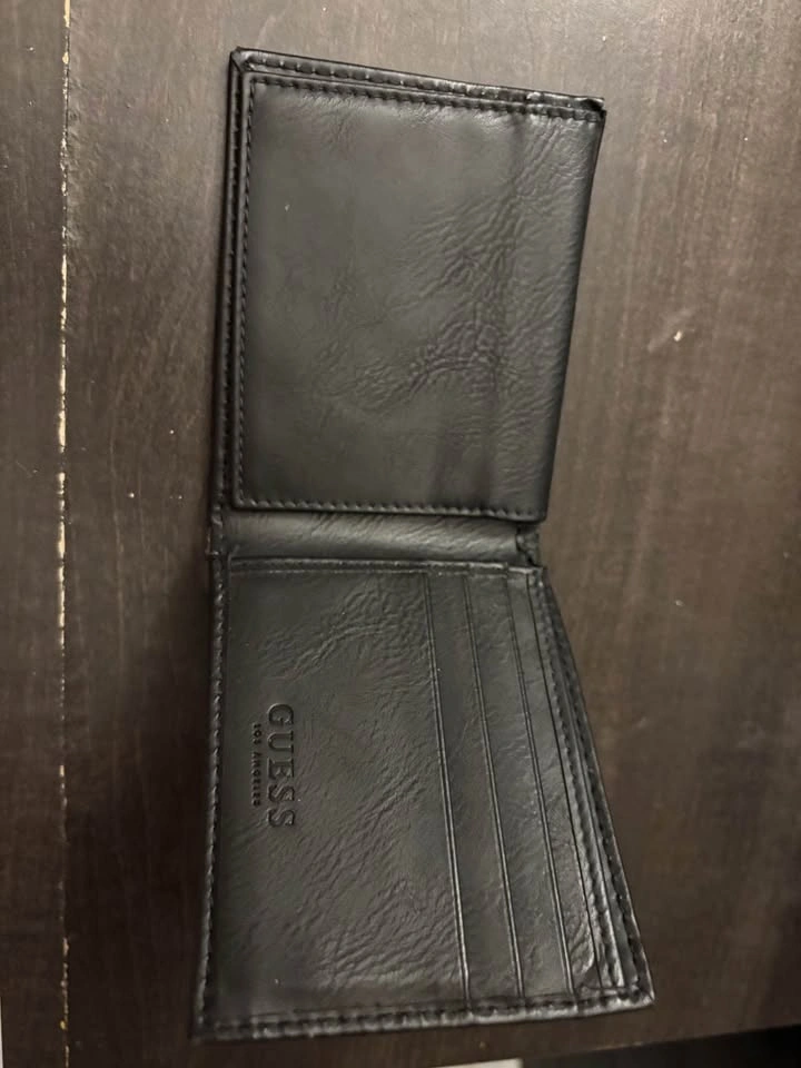 GUESS Los Angeles Men’s Bifold Wallet — Black Leather - photo 2