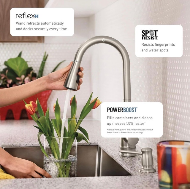 Brand New Moen Brantford Hands-Free Kitchen Faucet - photo 4