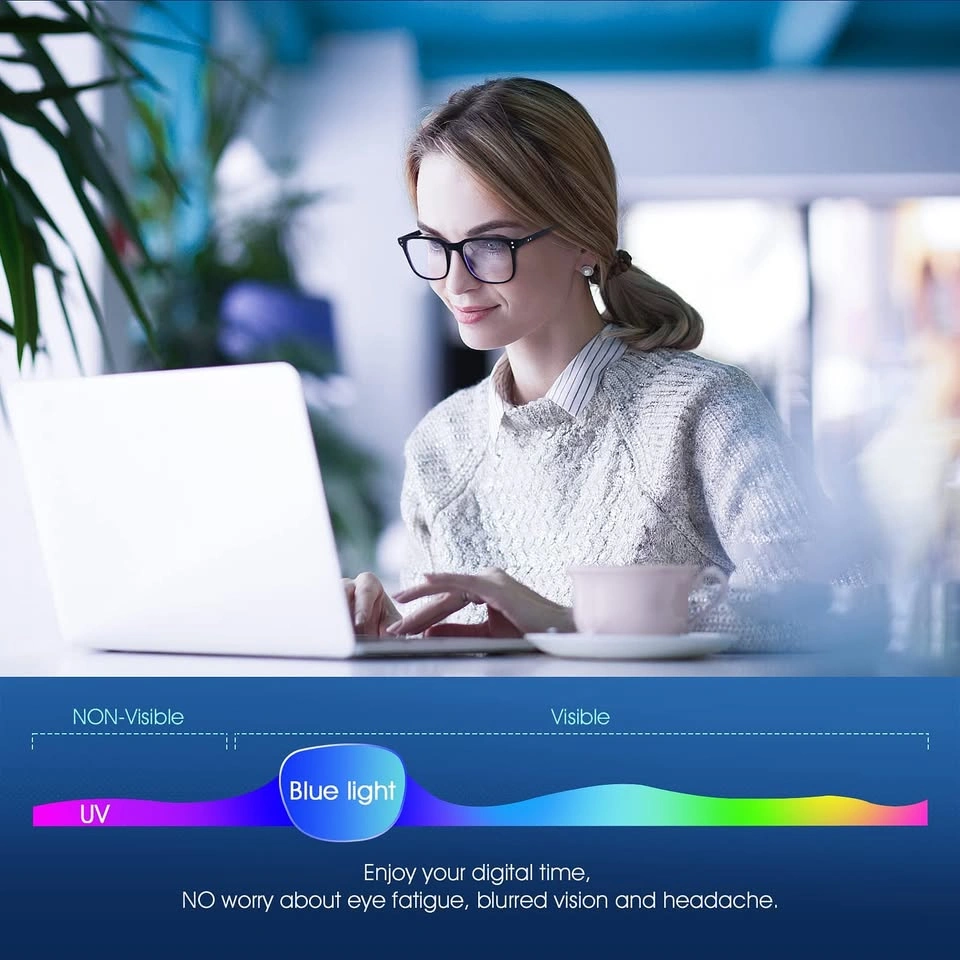 Black Blue Light Blocking Glasses Anti-Glare - photo 5