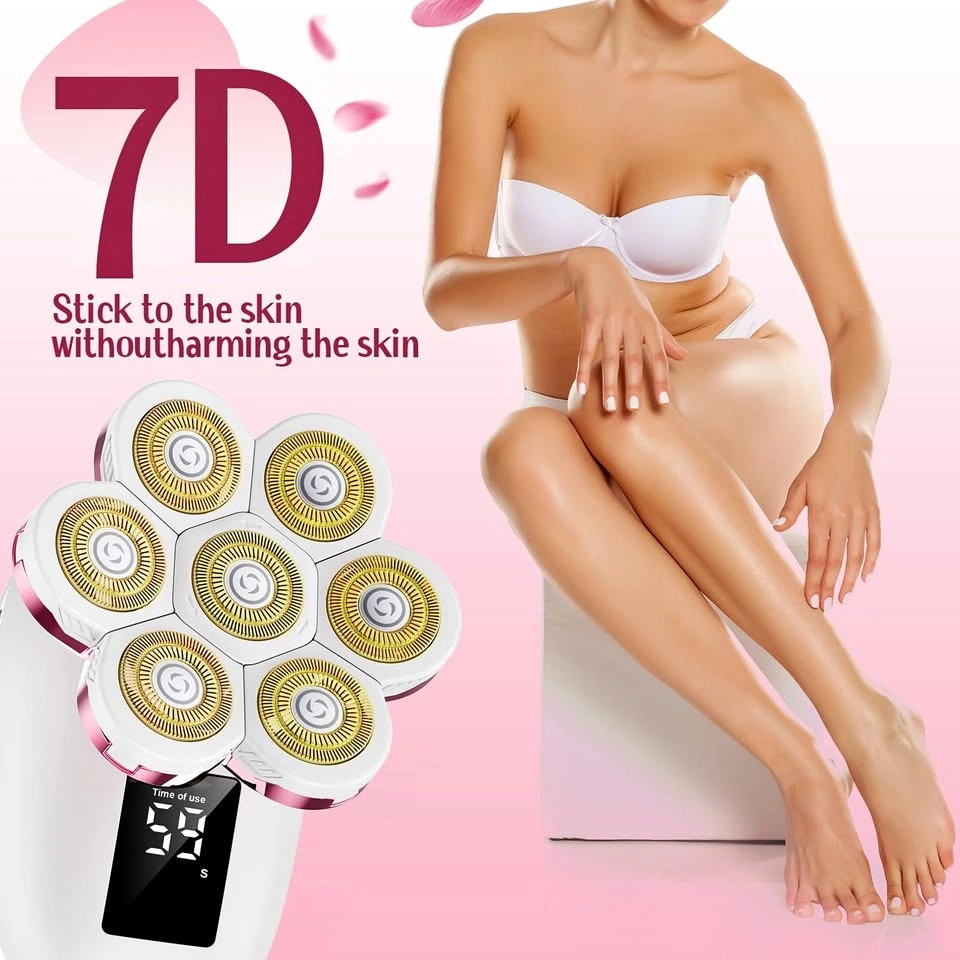 7D Electric Shaver for Women - Waterproof Rechargeable
