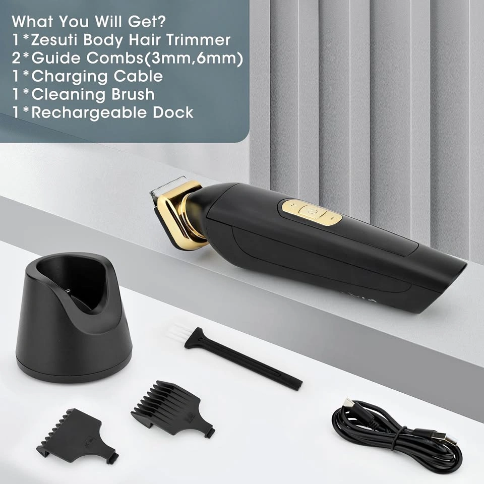 Zesuti Rechargeable Waterproof Body Hair Trimmer
