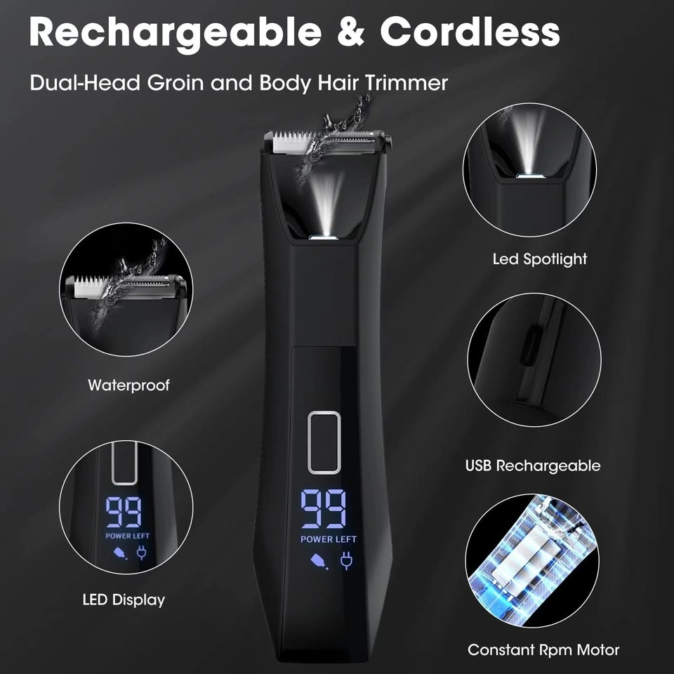 Zesuti 2 in 1 Electric Trimmer Groin & Body Hair - photo 5