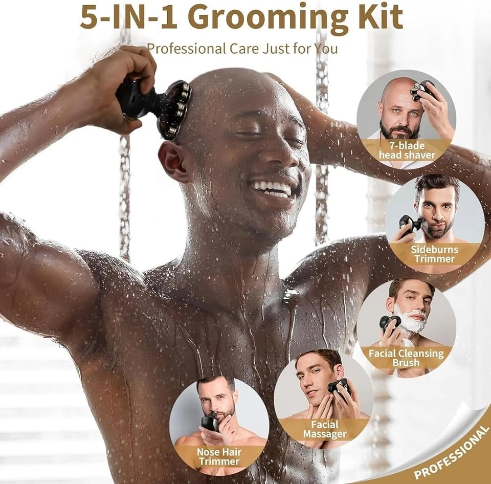 5-in-1 Electric Shaver Grooming Kit 7-Blade Waterproof - photo 4