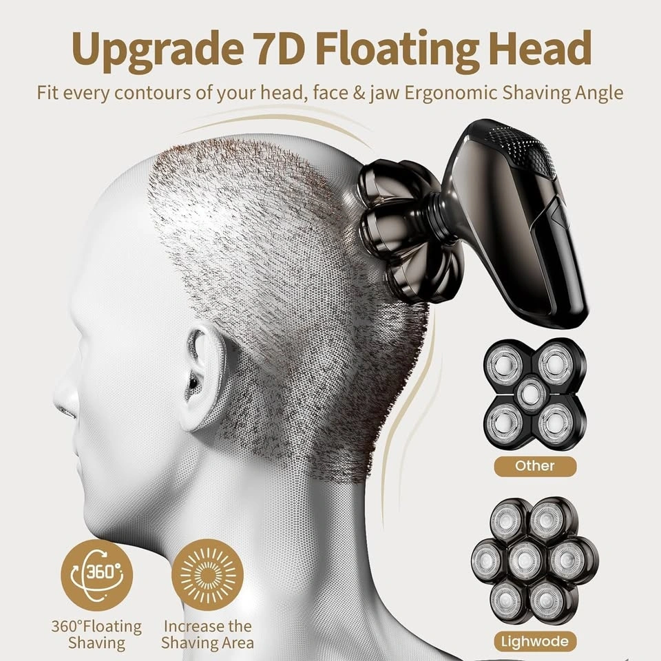5-in-1 Electric Shaver Grooming Kit 7-Blade Waterproof - photo 5