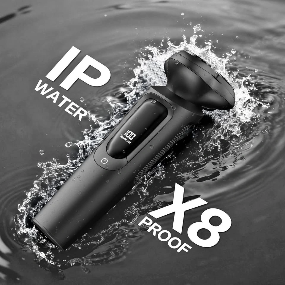 Electric Shaver for Men IPX8 Waterproof Wet Dry Cordless Razor T