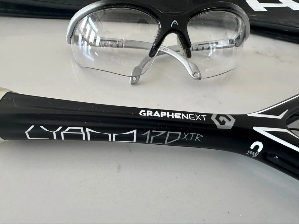 HEAD Graphene XT Cyano 120 Squash Racquet Set w/ Case & Glasses - photo 2