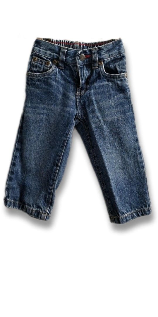 Faded Glory Organic Cotton Blue Jeans 12m