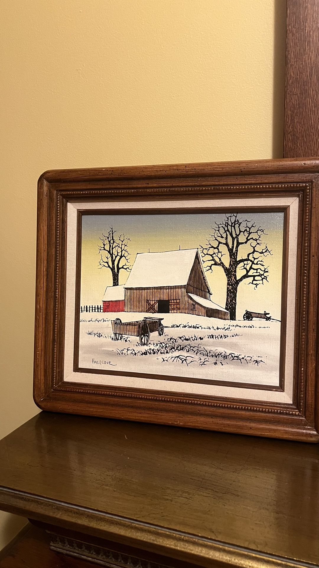 4 Paintings in Wooden Frames (13" x 11") - $20 - photo 4