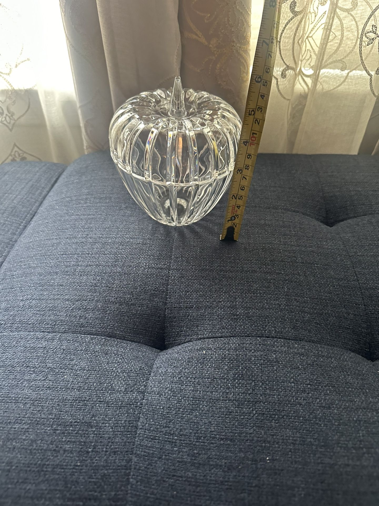 Vintage Amber Glass Hobnail Vase - photo 5