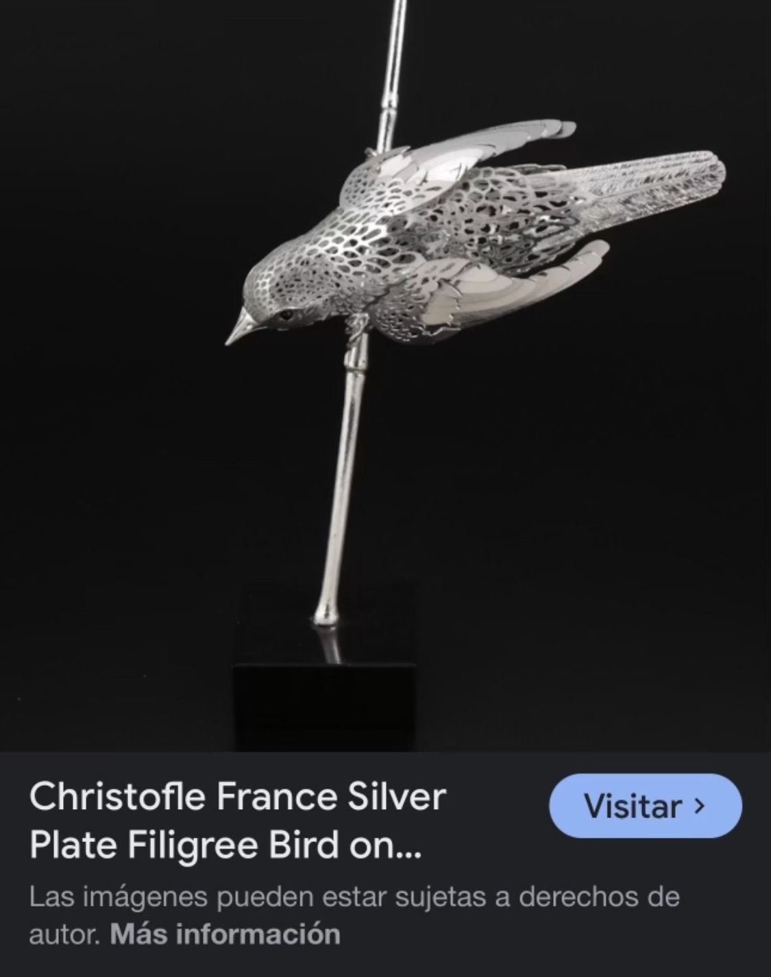 Vintage Silvered Reed Warbler - photo 3