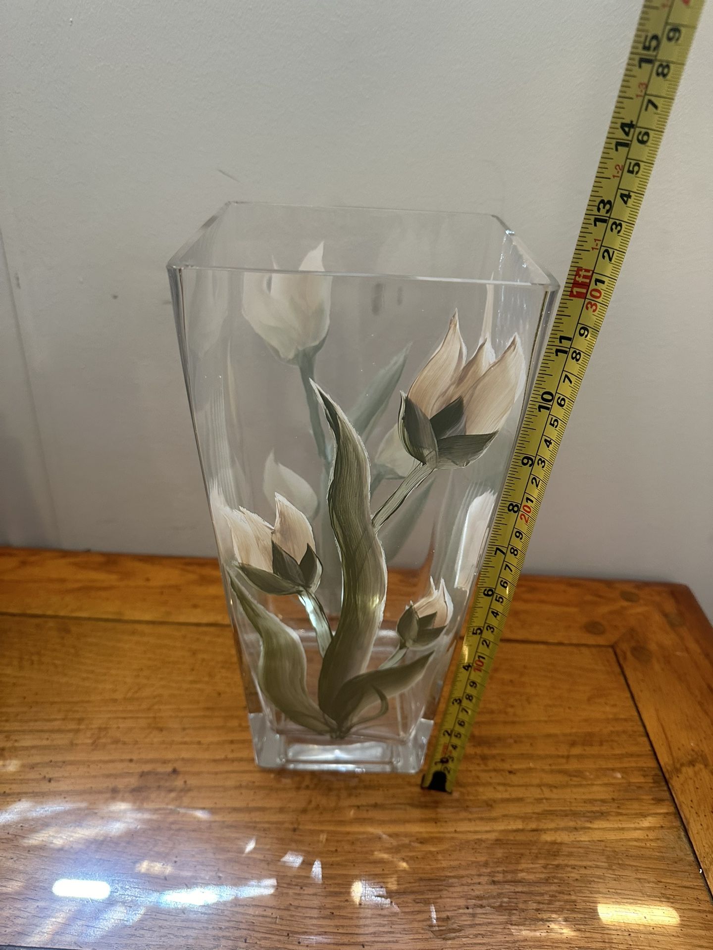 Hand-Painted Glass Vase - photo 2