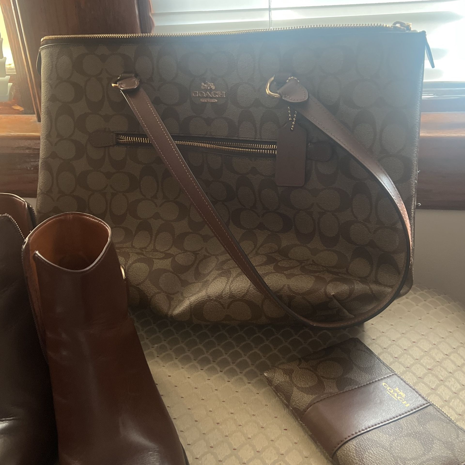 Coach Bag, Wallet, and Boots - $100 - photo 3