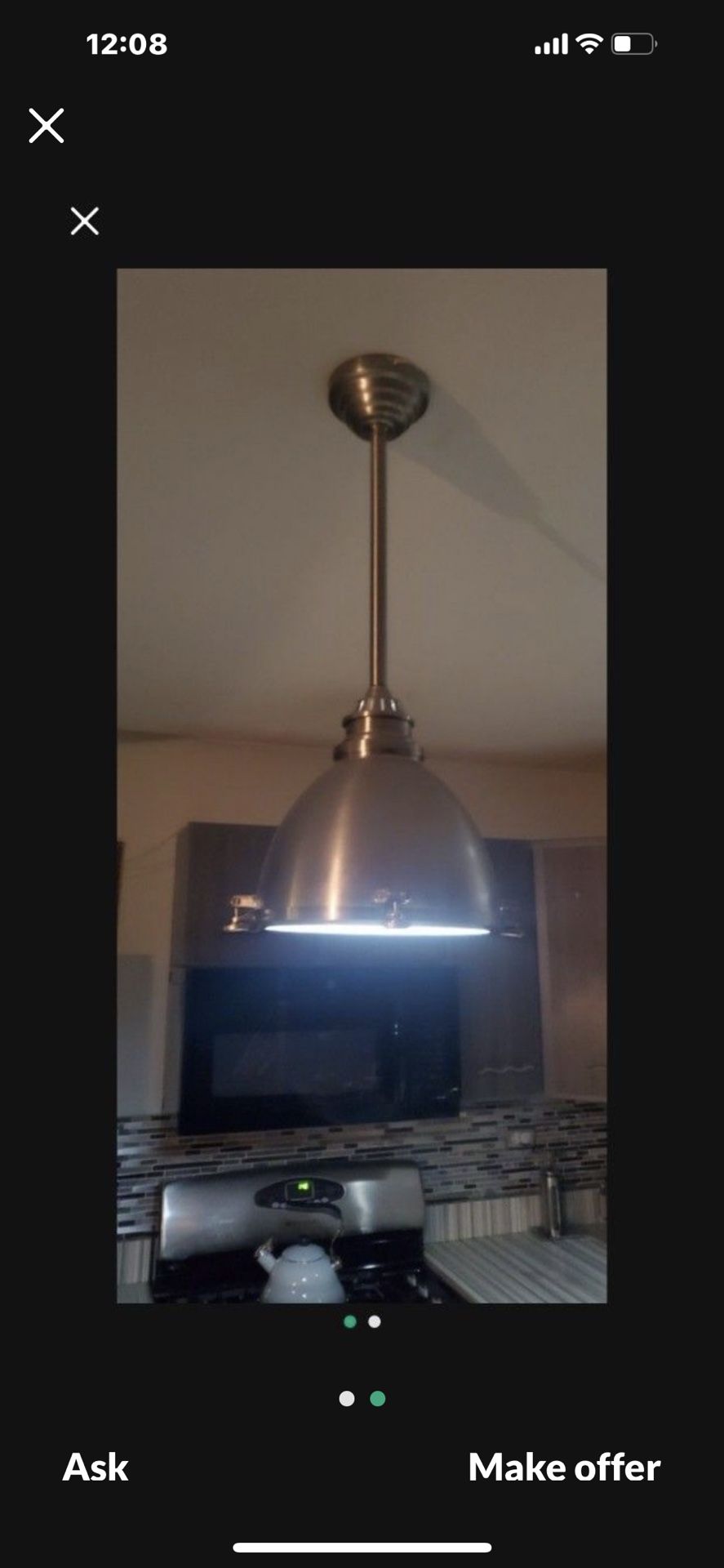 Stainless Steel Kitchen Lamp