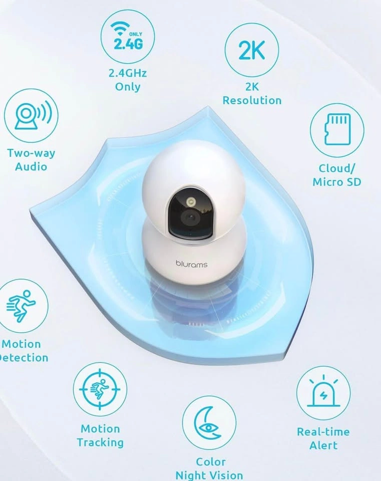 NEW blurams 2K Indoor Security Camera - photo 2