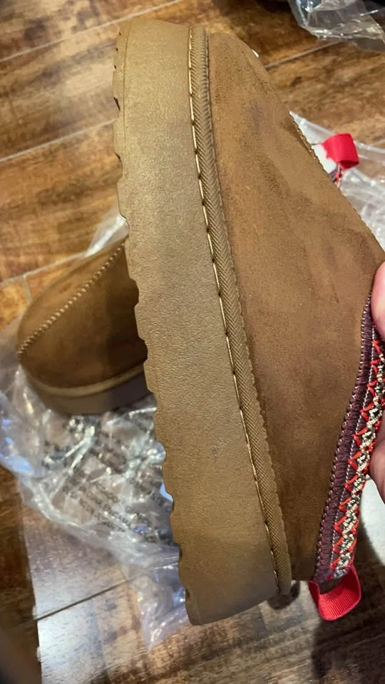 New Women's Platform Mini Snow Boots - Black & Brown - photo 5