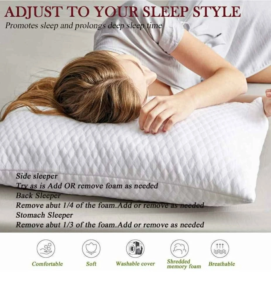 New Queen Pillow - Washable Cooling Hypoallergenic Sleep Pillow - photo 2