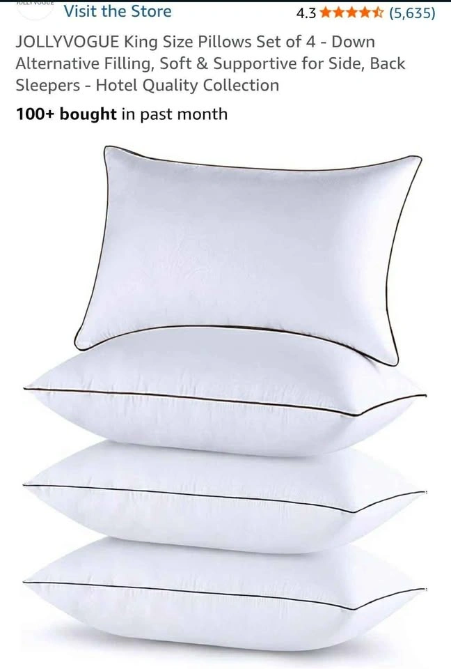 New Set of 2 Hotel Quality Luxury Pillow - photo 3