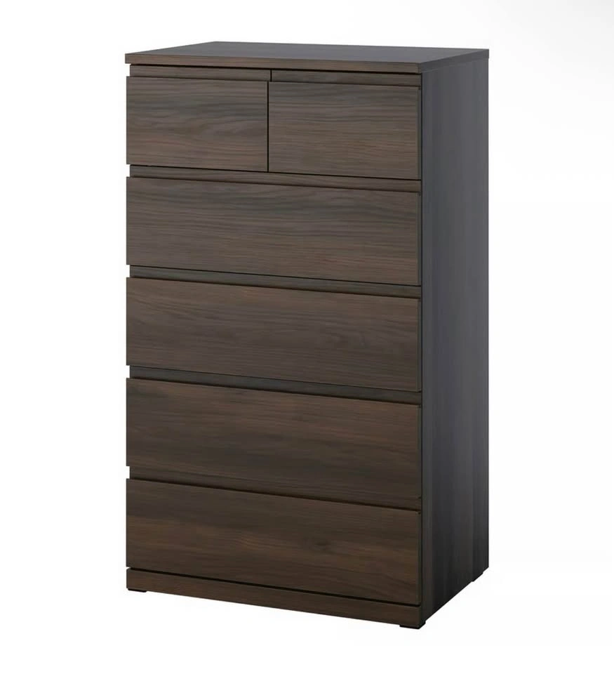 IKEA STORKLINTA 6-Drawer Chest – Dark Brown/Oak Effect - photo 2