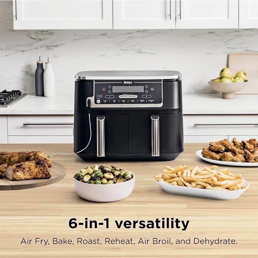 BNIB Ninja Foodi 10QT DualZone Smart XL Air Fryer (DZ550) – 2 Ba