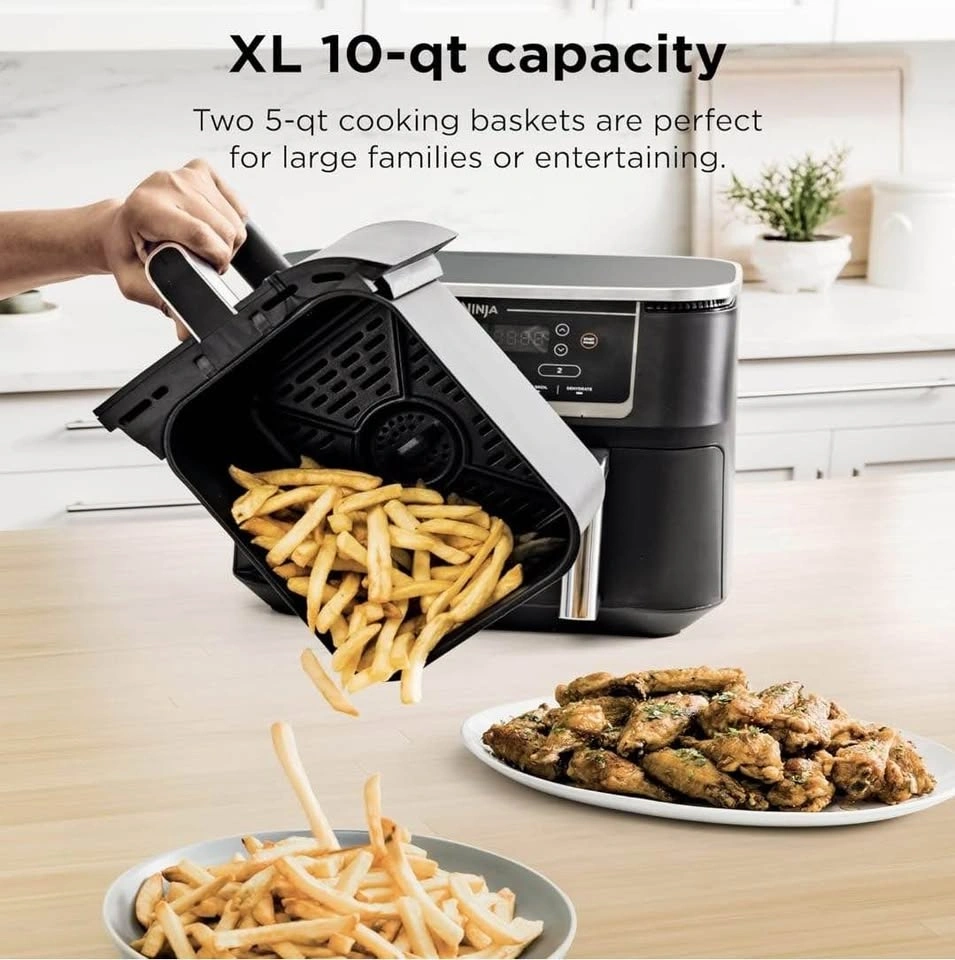 BNIB Ninja Foodi 10QT DualZone Smart XL Air Fryer (DZ550) – 2 Ba - photo 3
