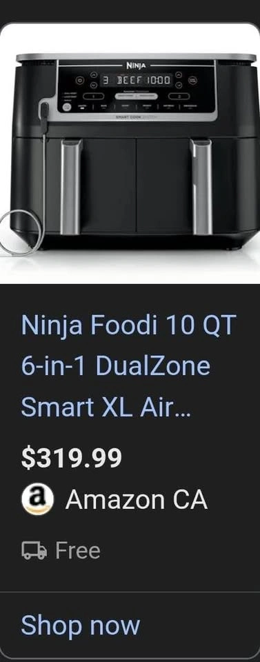 BNIB Ninja Foodi 10QT DualZone Smart XL Air Fryer (DZ550) – 2 Ba - photo 5