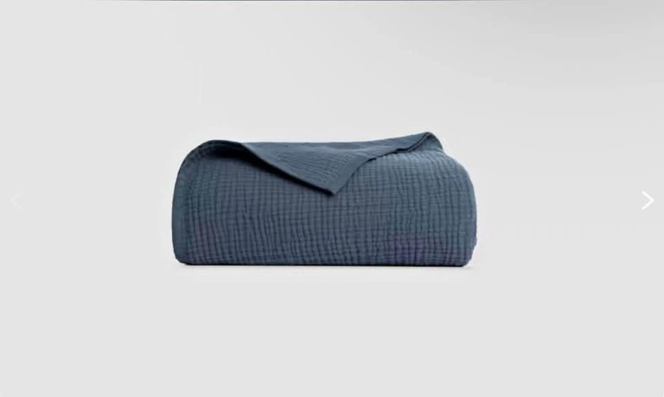 New Endy Muslin Blanket - King/Cal King - Midnight Navy