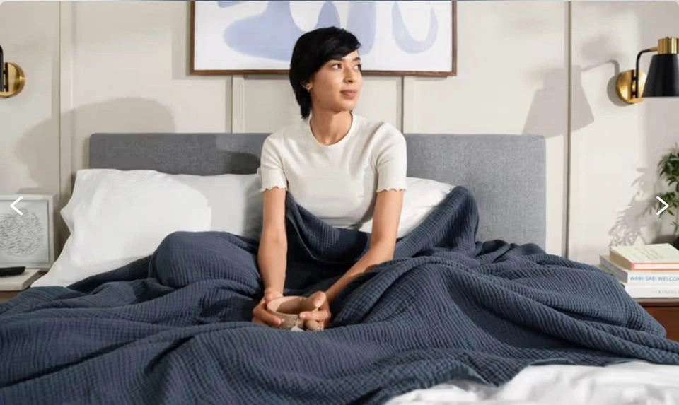 New Endy Muslin Blanket - King/Cal King - Midnight Navy - photo 2