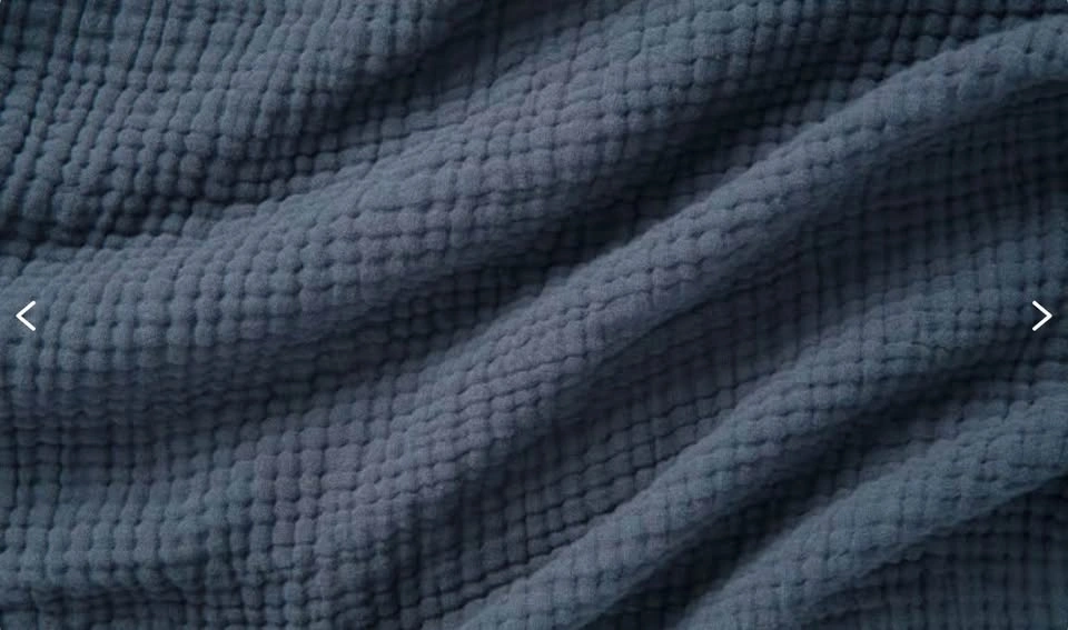 New Endy Muslin Blanket - King/Cal King - Midnight Navy - photo 3