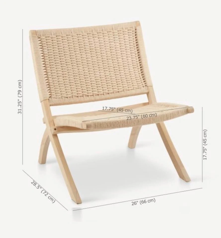 Rattan Accent Chair - Foldable - photo 4