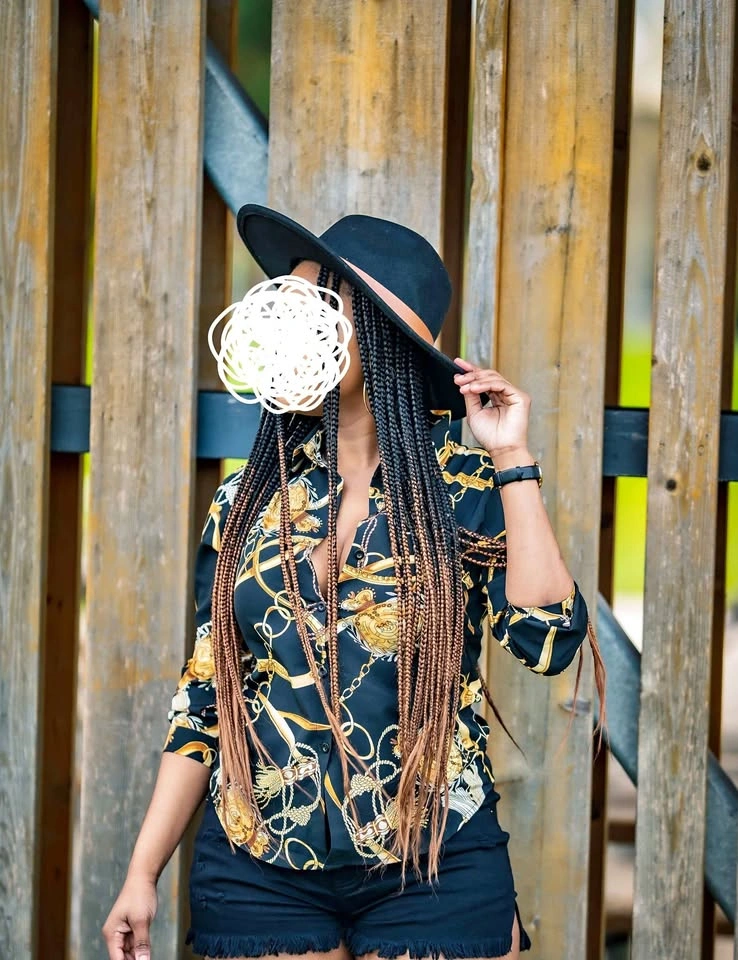Black Felt Hat with Brown Leather Band