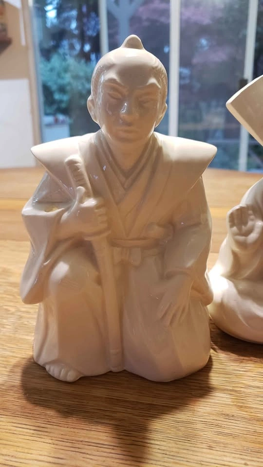 Vintage Ceramic Tiki Mugs - Samurai & Buddha - photo 2