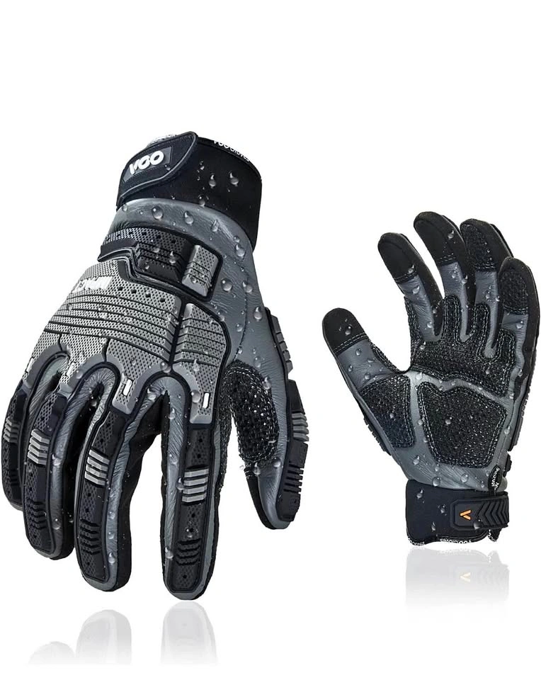 Vgo Heavy Duty Safety Leather Work Gloves (Size L) – Brand New