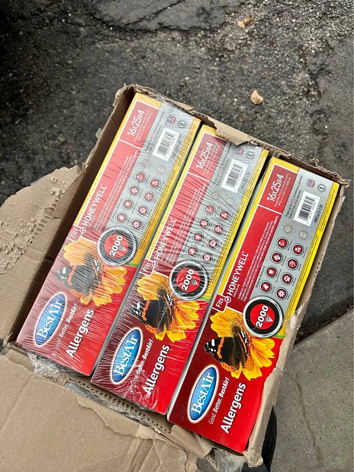 3 Furnace Filters 16x25x4