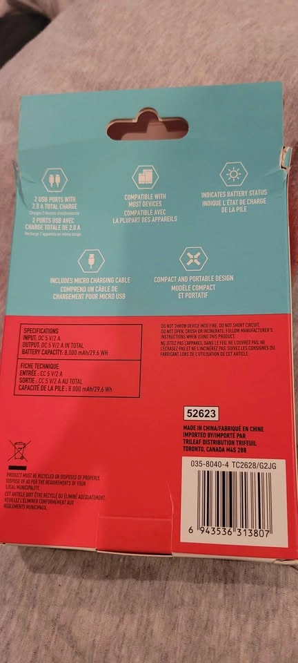 Brand New Bluehive 8000mAh Power Bank - photo 2