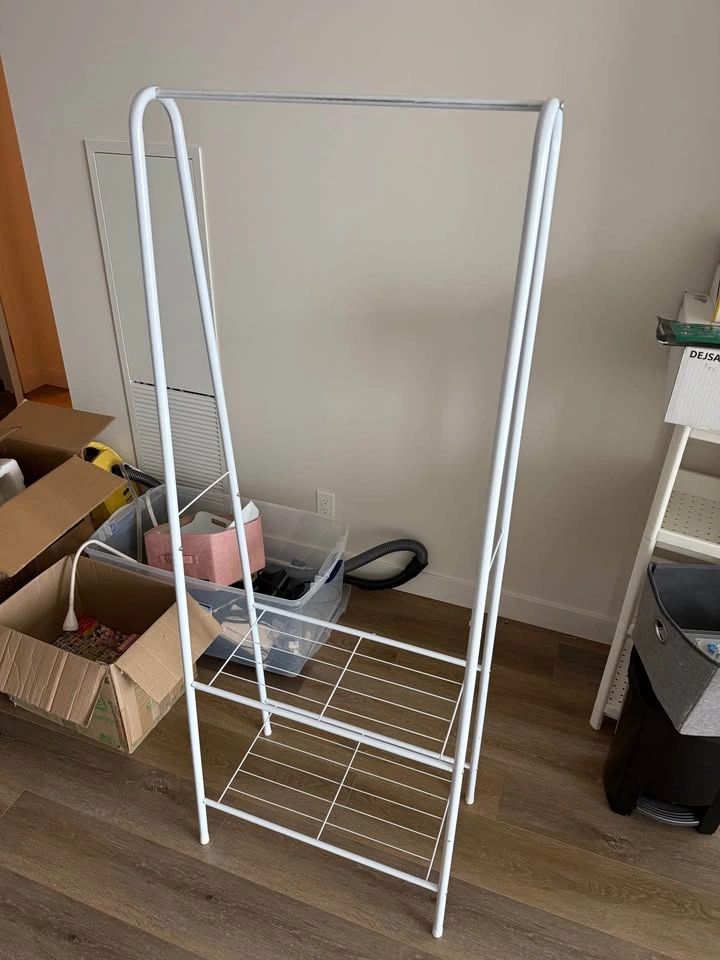 White clothing rack - photo 2