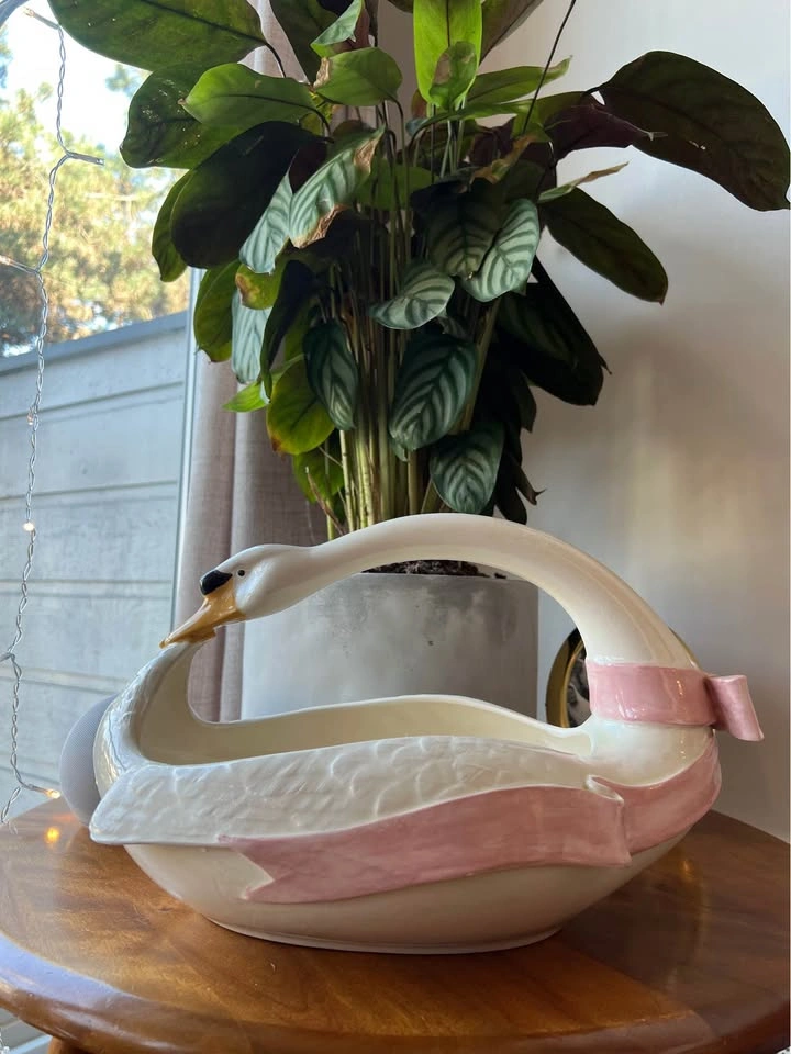Vintage Goose Ceramic Basket/Planter - photo 3